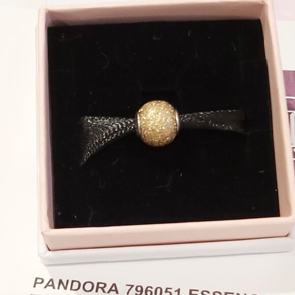 Authentic PANDORA *RETIRED* SS & 14kt Gold ESSENCE Sensitivity Charm 796051 - Picture 8 of 12